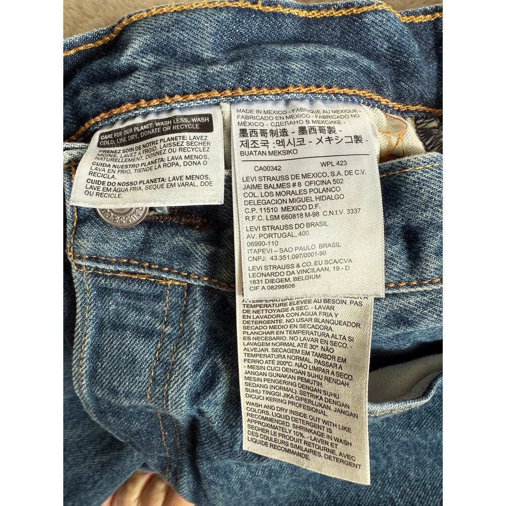 Levi's 501 34x30 Acid Washed Jeans - Picture 6 of 9